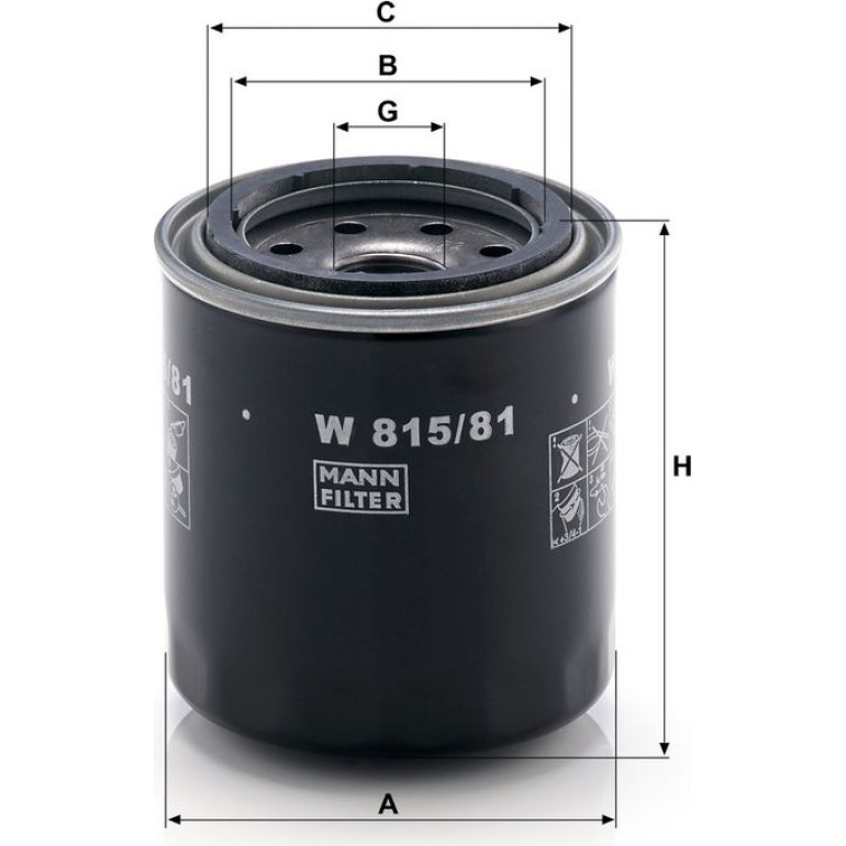 Ölfilter W 815/81 Ölfilter W 815/81