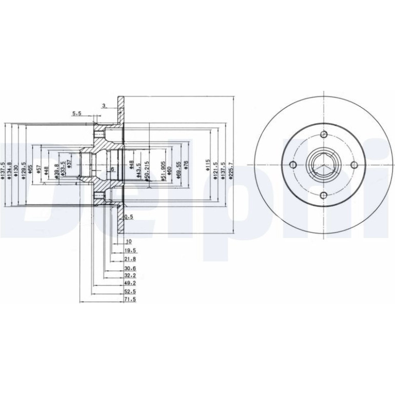 Bremsscheibe BG2389 Bremsscheibe BG2389