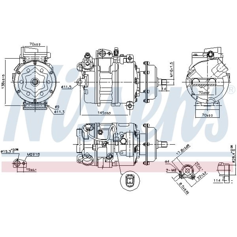 Kompressor, Klimaanlage 890635