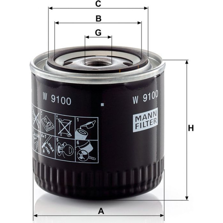 Ölfilter W 9100 Ölfilter W 9100