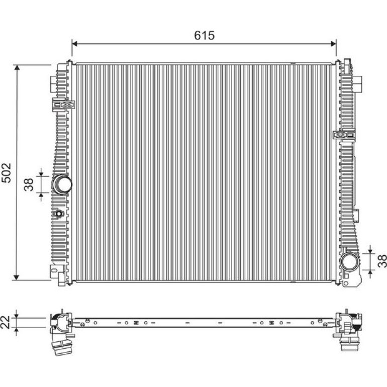 Kühler, Motorkühlung 701311