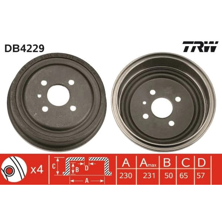 Bremstrommel DB4229 Bremstrommel DB4229