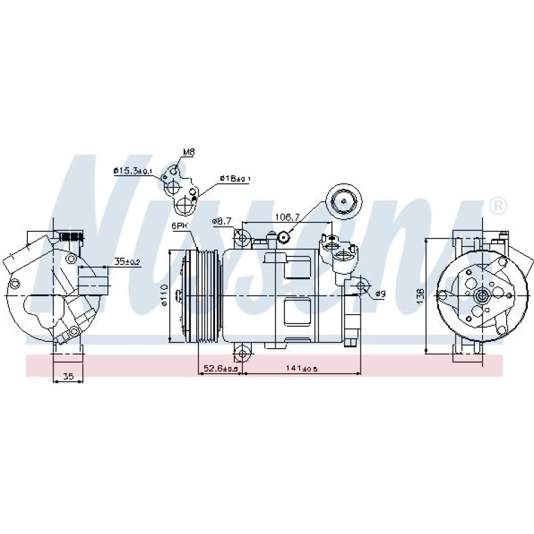 Kompressor, Klimaanlage 89307 Kompressor, Klimaanlage 89307