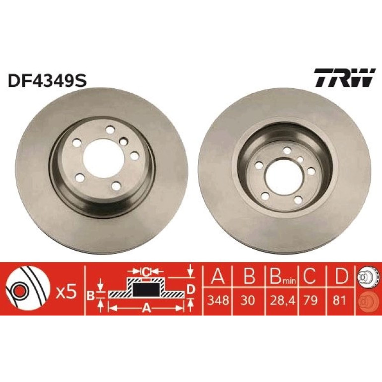 Bremsscheibe DF4349S Bremsscheibe DF4349S