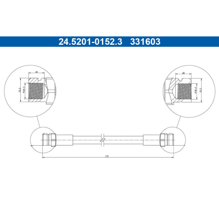 Bremsschlauch 24.5201-0152.3