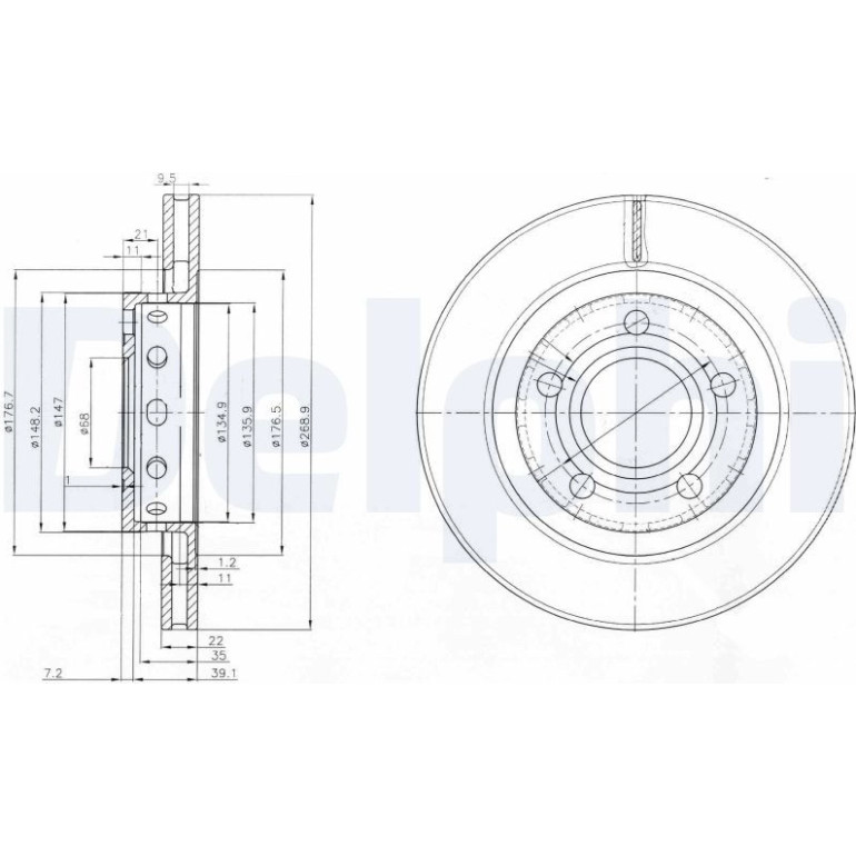 Bremsscheibe BG3525 Bremsscheibe BG3525