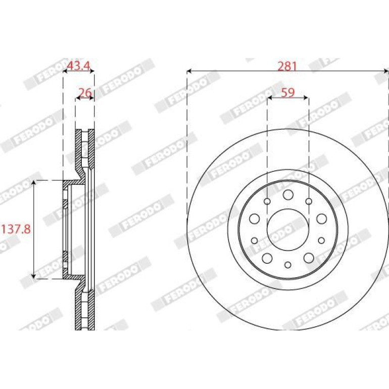 Bremsscheibe DDF2776C Bremsscheibe DDF2776C