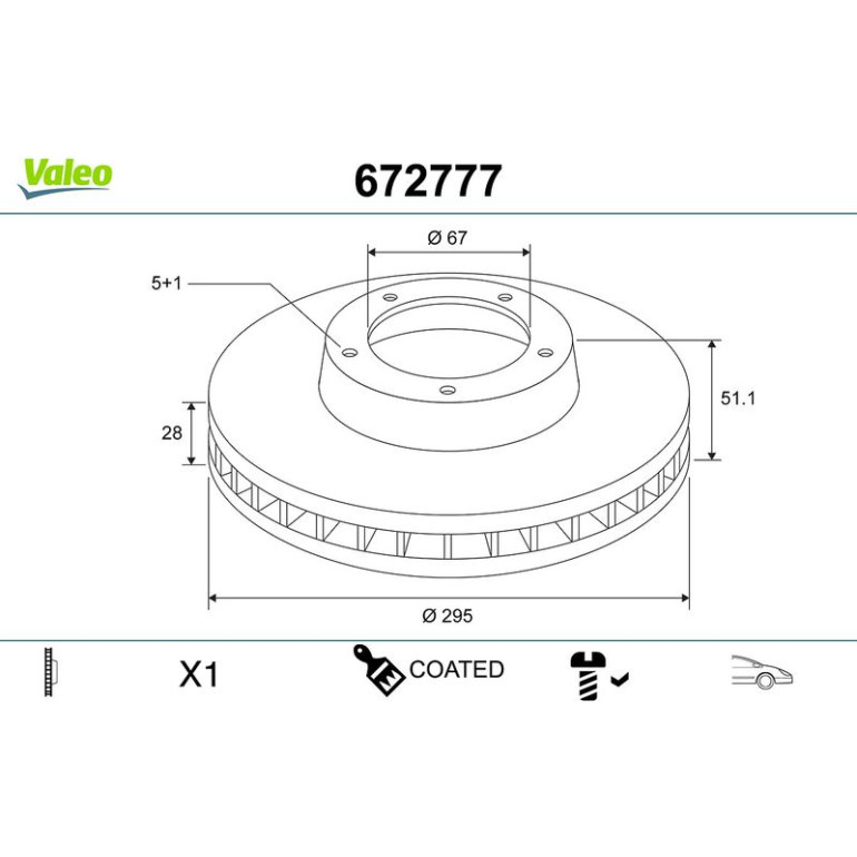 Bremsscheibe 672777 Bremsscheibe 672777