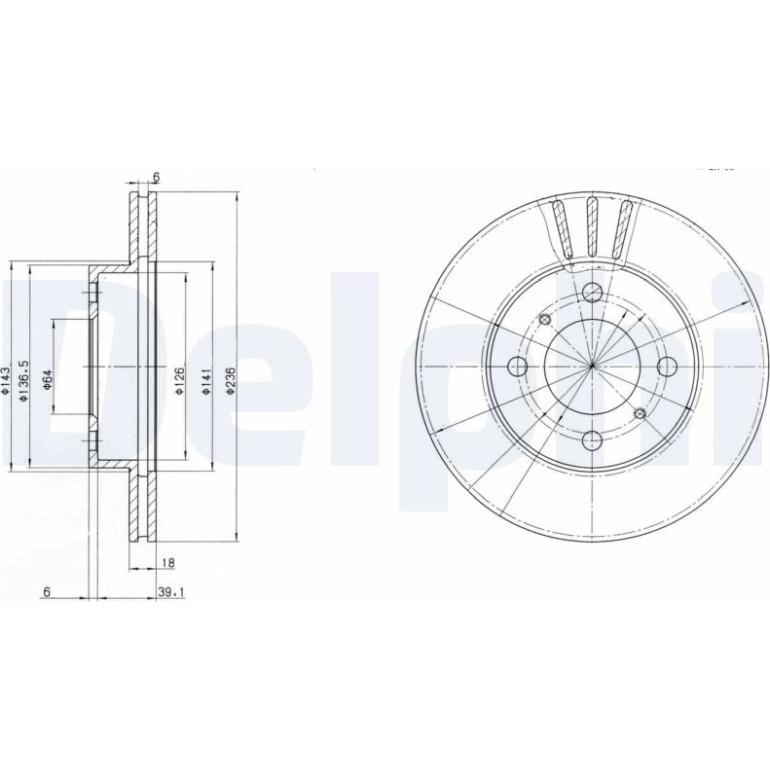 Bremsscheibe BG2810 Bremsscheibe BG2810