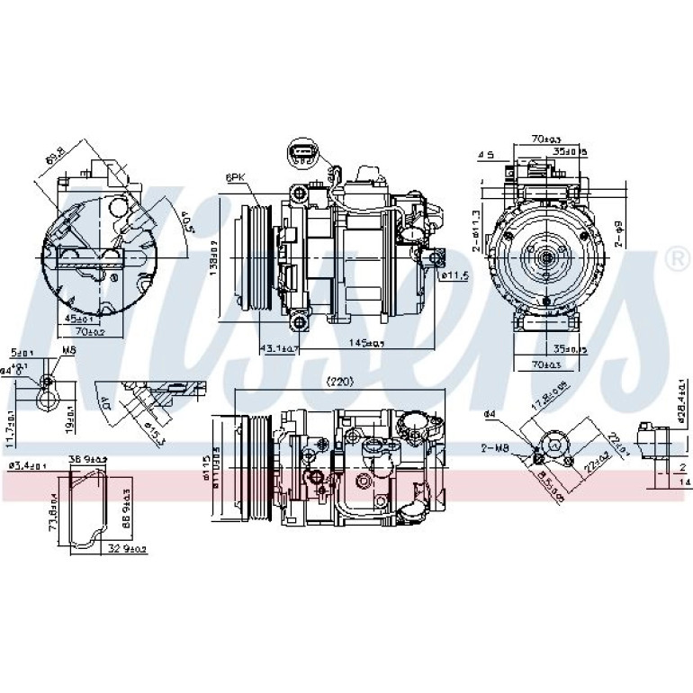 Kompressor, Klimaanlage 89599 Kompressor, Klimaanlage 89599