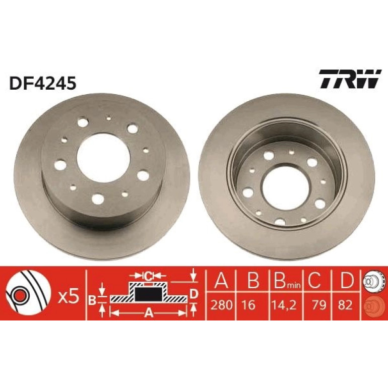 Bremsscheibe DF4245 Bremsscheibe DF4245