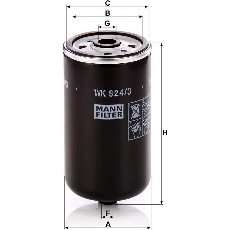 Kraftstofffilter WK 824/3