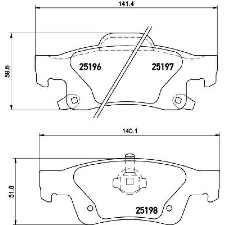 Bremsbelagsatz, Scheibenbremse 8DB 355 020-351 Bremsbelagsatz, Scheibenbremse 8DB 355 020-351