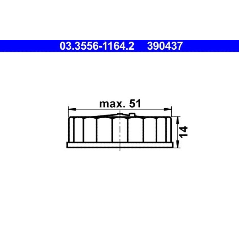 Verschluss, Bremsflüssigkeitsbehälter 03.3556-1164.2