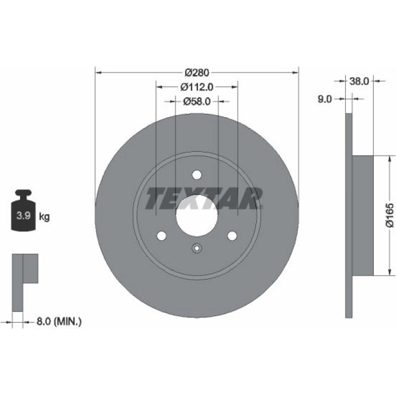 Bremsscheibe 92097603 Bremsscheibe 92097603
