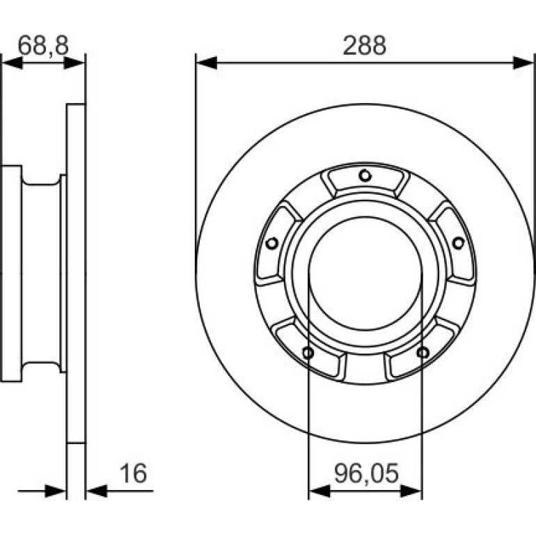 Bremsscheibe 0 986 479 A50