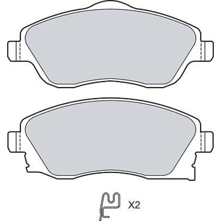 Bremsbelagsatz, Scheibenbremse 601704 Bremsbelagsatz, Scheibenbremse 601704