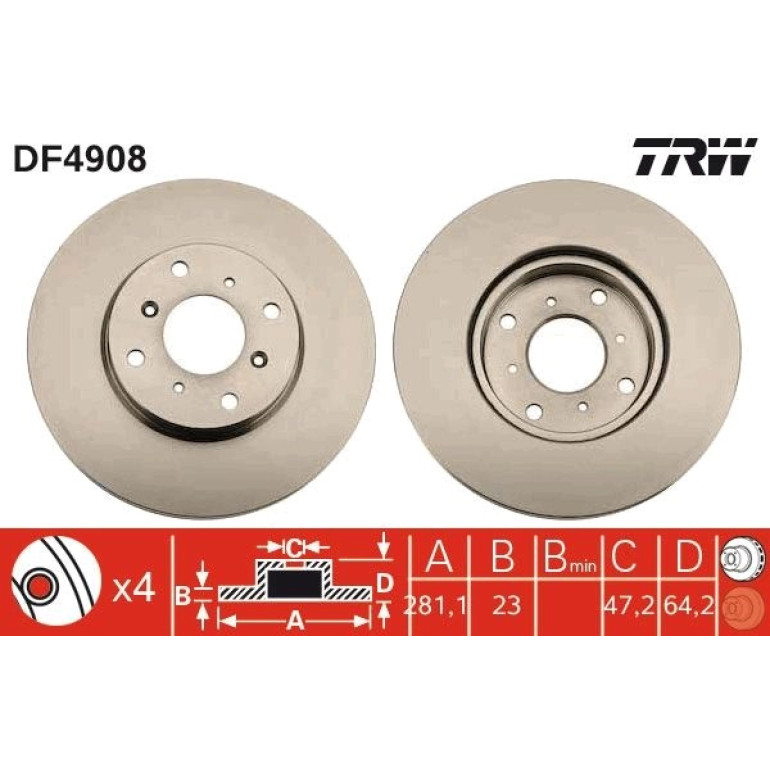 Bremsscheibe DF4908