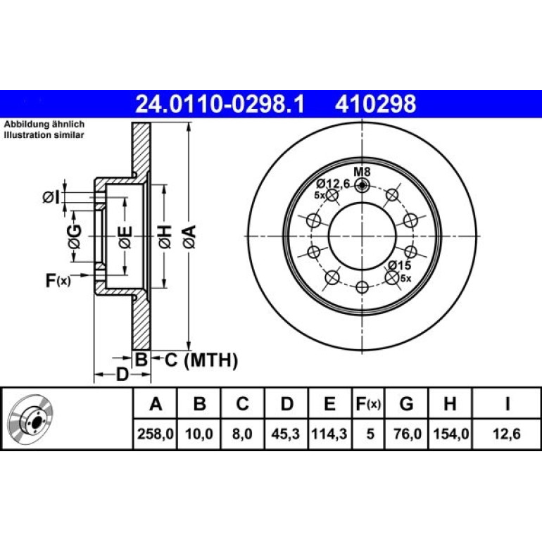 Bremsscheibe 24.0110-0298.1