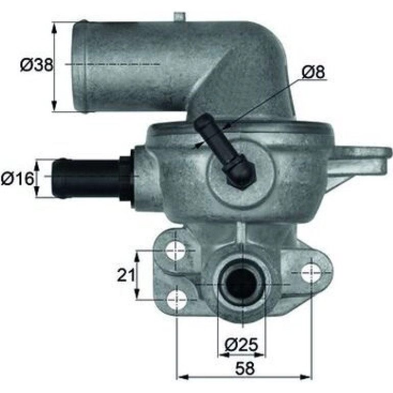 Thermostat, Kühlmittel TI 133 88D Thermostat, Kühlmittel TI 133 88D