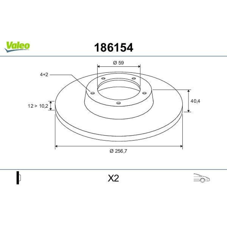 Bremsscheibe 186154 Bremsscheibe 186154