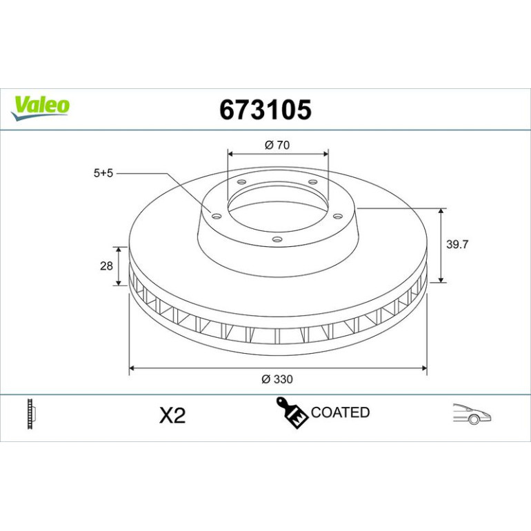 Bremsscheibe 673105