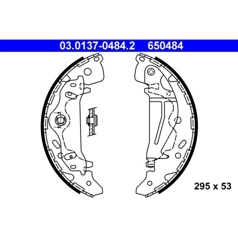 Bremsbackensatz 03.0137-0484.2 Bremsbackensatz 03.0137-0484.2