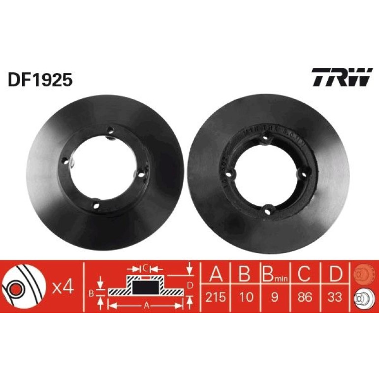 Bremsscheibe DF1925