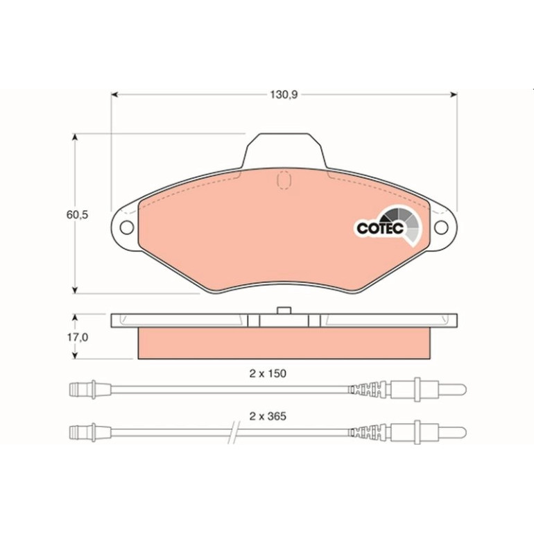 Bremsbelagsatz, Scheibenbremse GDB1101 Bremsbelagsatz, Scheibenbremse GDB1101