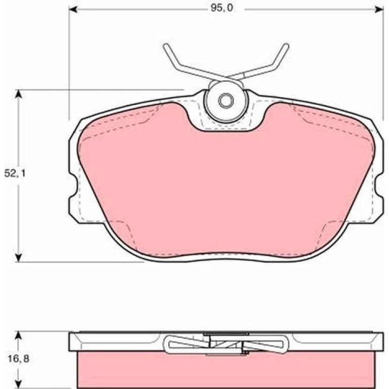 Bremsbelagsatz, Scheibenbremse GDB460