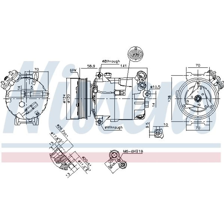 Kompressor, Klimaanlage 89343 Kompressor, Klimaanlage 89343