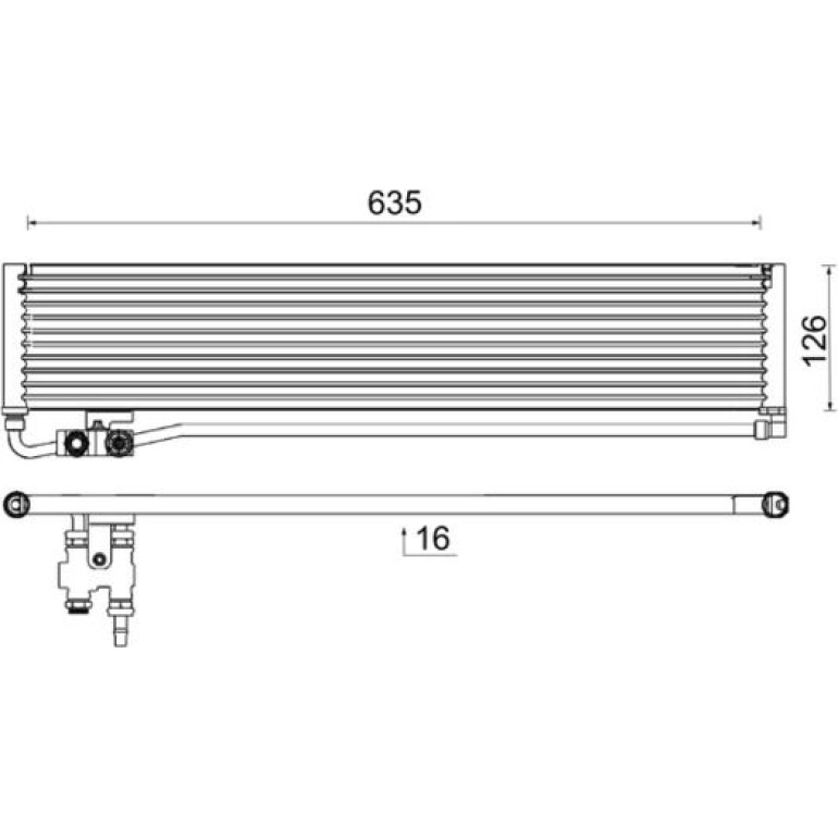 Ölkühler, Automatikgetriebe CLC 232 000P