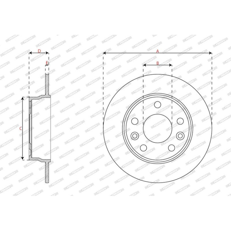 Bremsscheibe DDF3045C