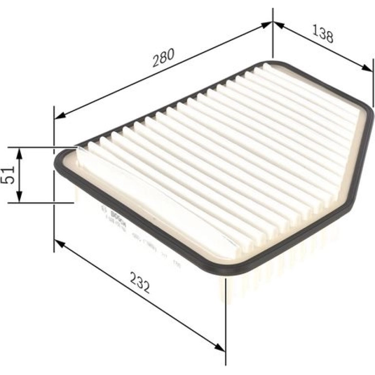 BOSCH F 026 400 162 Luftfilter