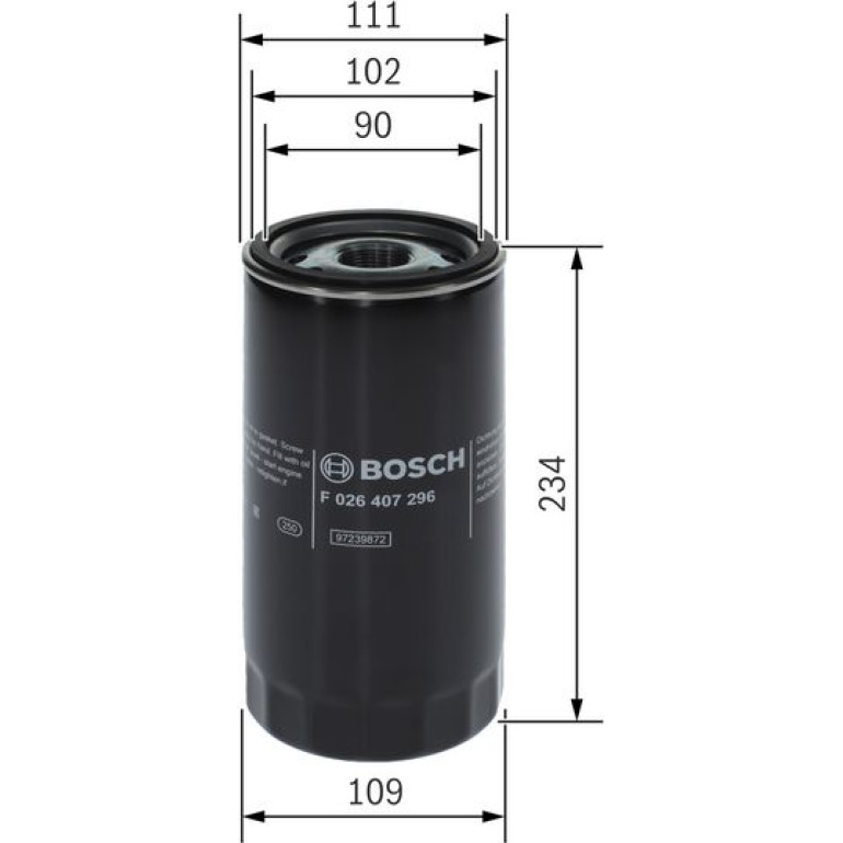 Ölfilter F 026 407 296 Ölfilter F 026 407 296