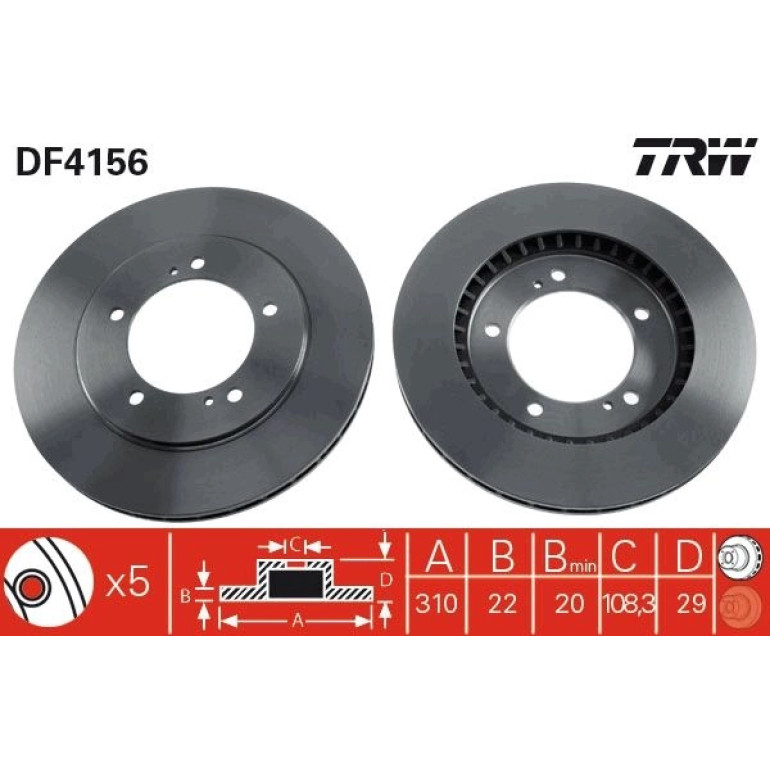 Bremsscheibe DF4156