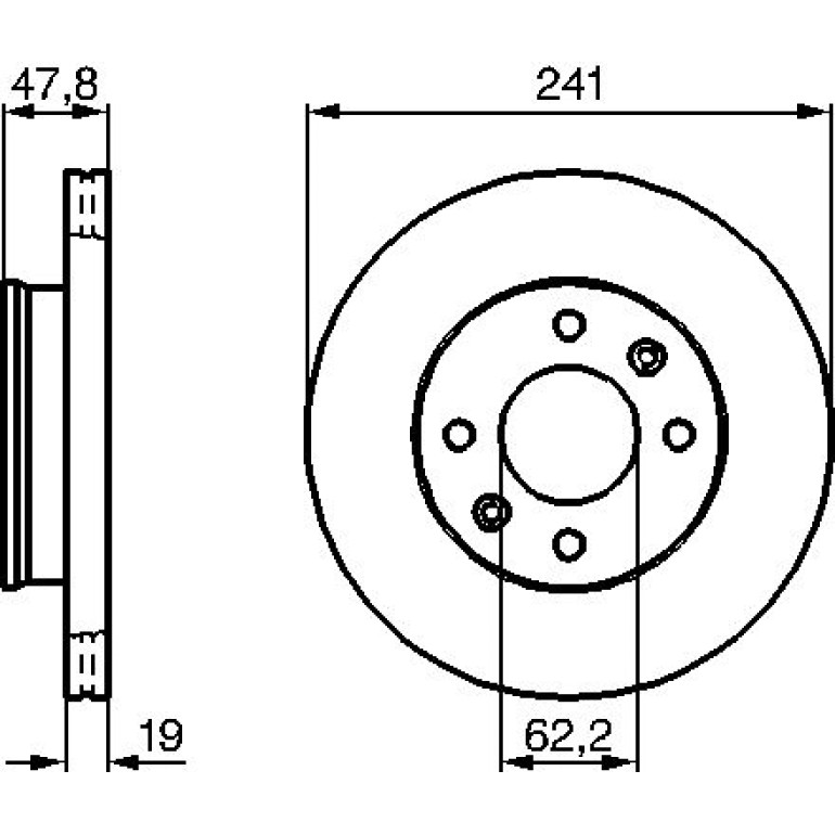 Bremsscheibe 0 986 479 206 Bremsscheibe 0 986 479 206