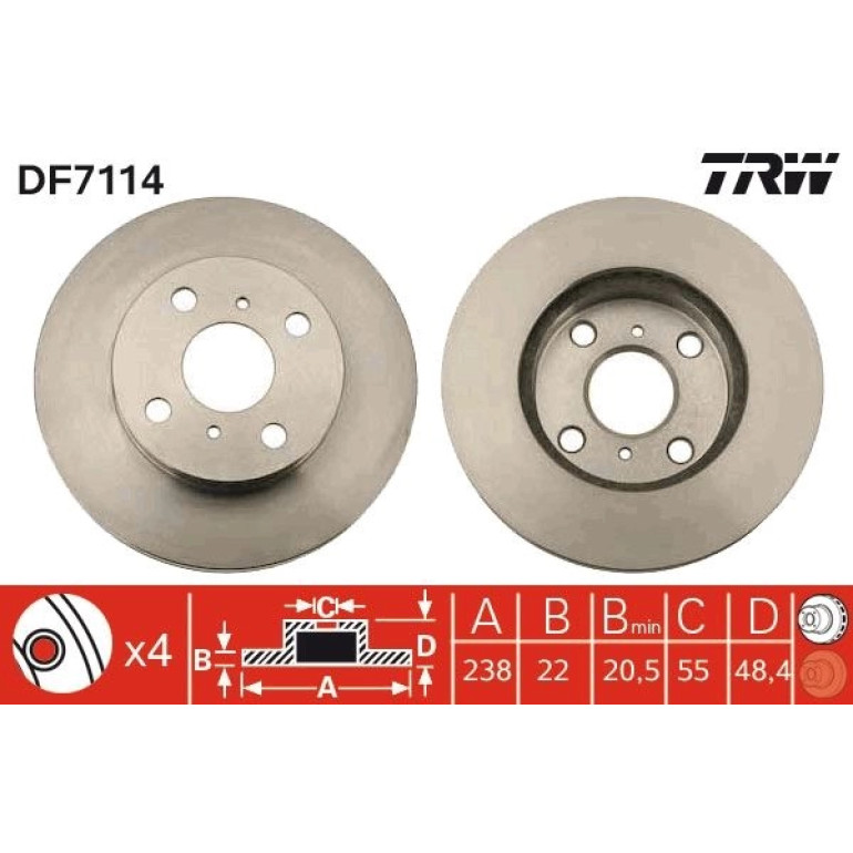 Bremsscheibe DF7114