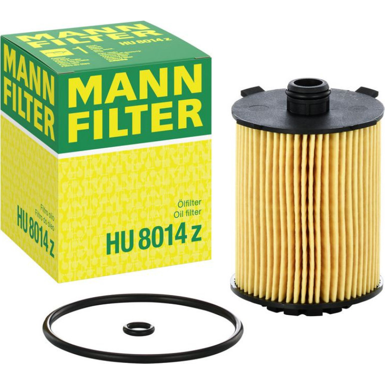 MANN-FILTER HU 8014 z Ölfilter mit Dichtung, Filtereinsatz MANN-FILTER HU 8014 z Ölfilter mit Dichtung, Filtereinsatz