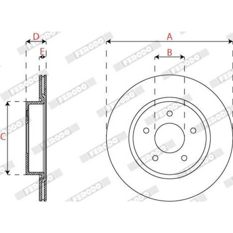 Bremsscheibe DDF2786C Bremsscheibe DDF2786C