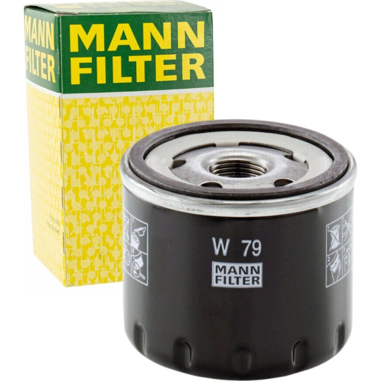 MANN-FILTER W 79 Ölfilter M20X1.5, mit Rücklaufsperrventil, Anschraubfilter MANN-FILTER W 79 Ölfilter M20X1.5, mit Rücklaufsperrventil, Anschraubfilter
