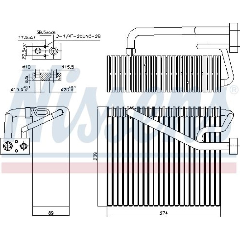 Verdampfer, Klimaanlage 92211 Verdampfer, Klimaanlage 92211