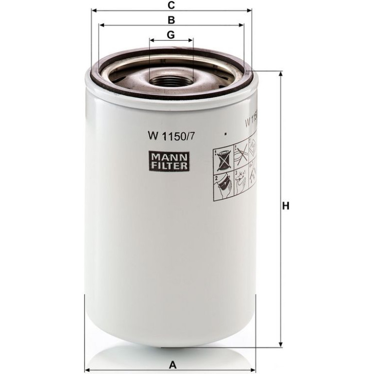 Ölfilter W 1150/7 Ölfilter W 1150/7