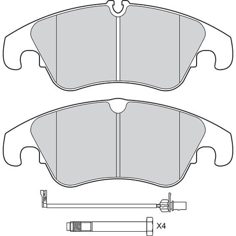 Bremsbelagsatz, Scheibenbremse 601342