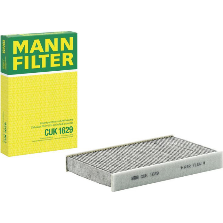MANN-FILTER CUK 1629 Innenraumfilter, Aktivkohlefilter MANN-FILTER CUK 1629 Innenraumfilter, Aktivkohlefilter