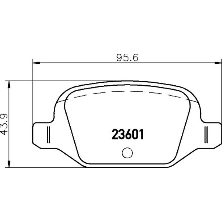 Bremsbelagsatz, Scheibenbremse 8DB 355 009-551 Bremsbelagsatz, Scheibenbremse 8DB 355 009-551