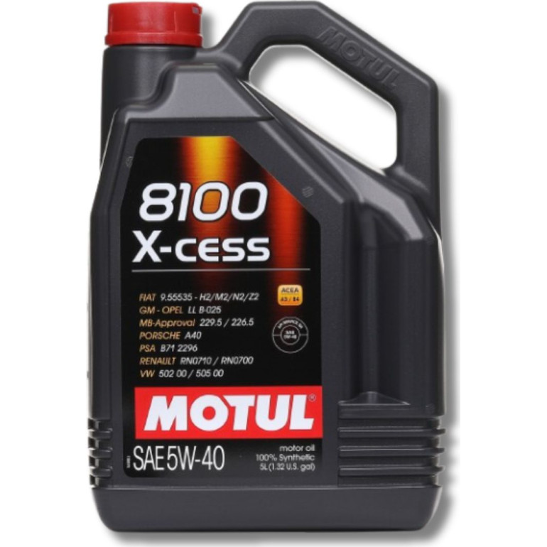 MOTUL 8100 X-CESS 5W40 Motoröl 102870 | 5l – Premium Qualität MOTUL 8100 X-CESS 5W40 Motoröl 102870 | 5l – Premium Qualität
