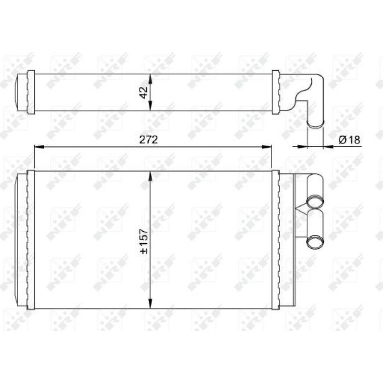 Wärmetauscher, Innenraumheizung 50602