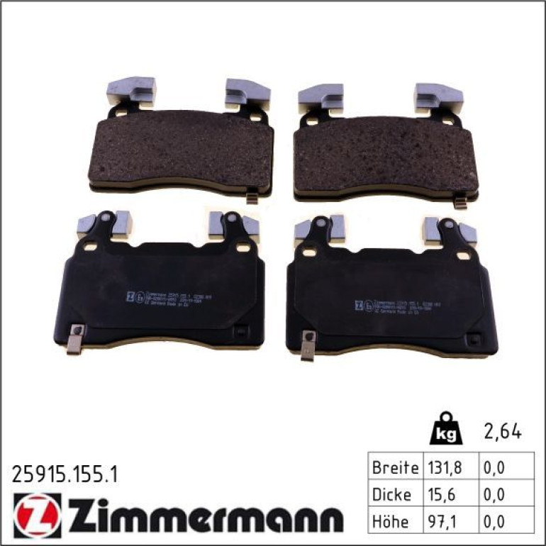 Bremsbelagsatz, Scheibenbremse 25915.155.1 Bremsbelagsatz, Scheibenbremse 25915.155.1