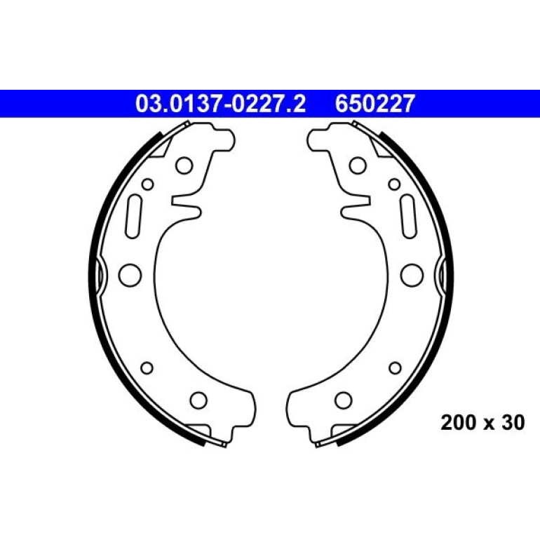 Bremsbackensatz 03.0137-0227.2